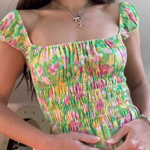 XS/S With Jéan Marseille Floral Mini Dress - Picture 5 of 8